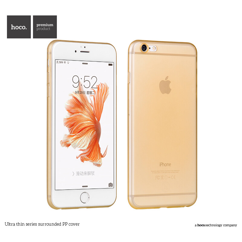 Pouzdro / kryt pro Apple iPhone 6 / 6S - Hoco, Surrounded Gold