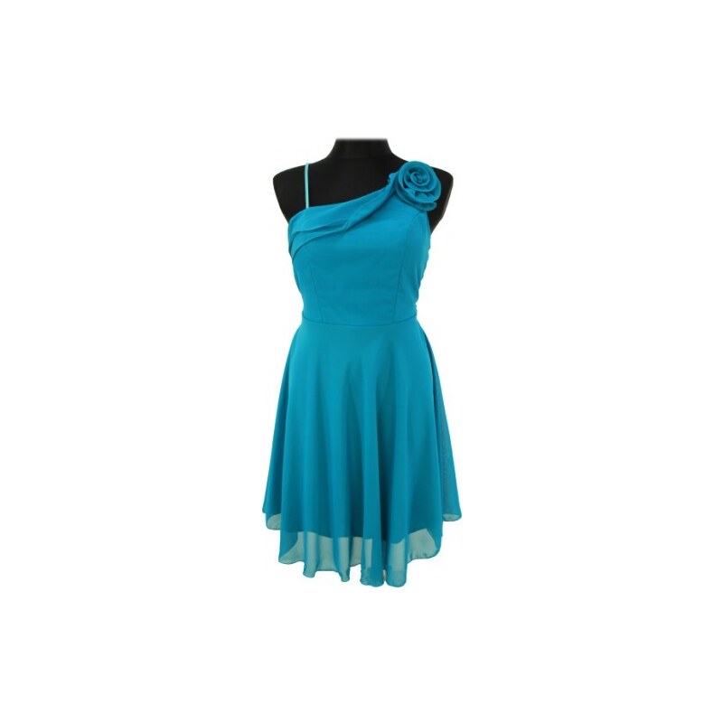 Made in Italy Modré šaty s ozdobou