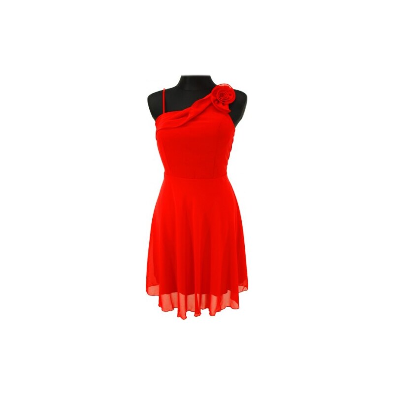 Made in Italy Červené šaty s ozdobou