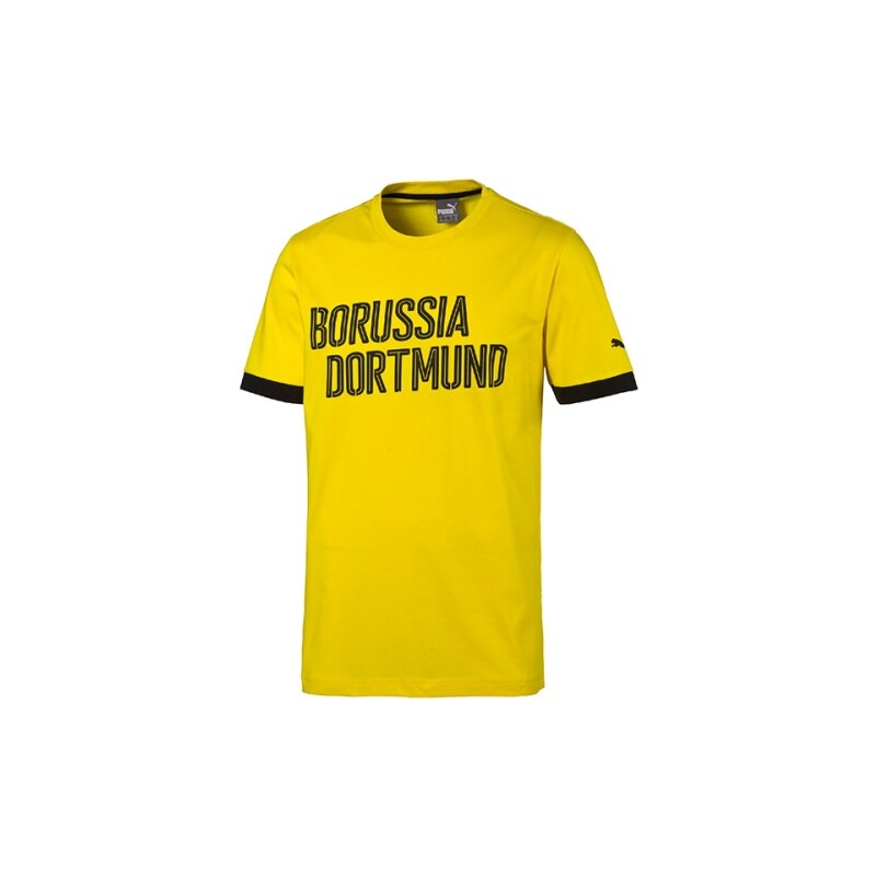 PUMA Tričko BORUSSIA DORTMUND 16 slogan yellow