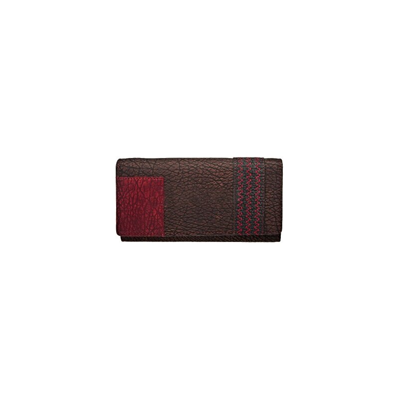 Lagen Dámská kožená peněženka 2087/W hnědo-červená