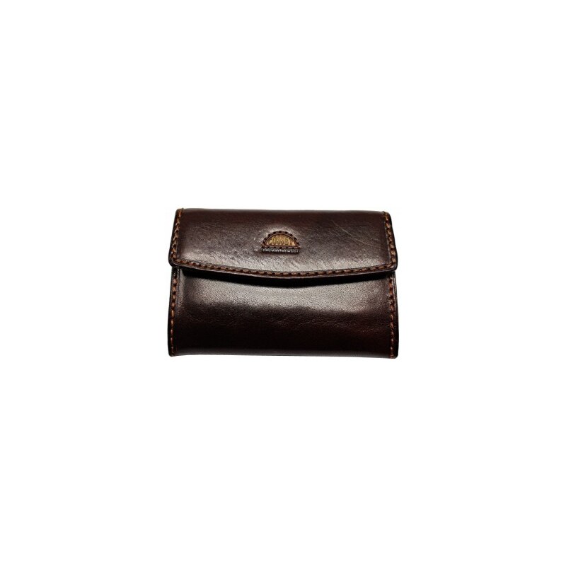 Famito Luxusní dámská kožená peněženka 4417 Cosset Clasic tmavě hnědá