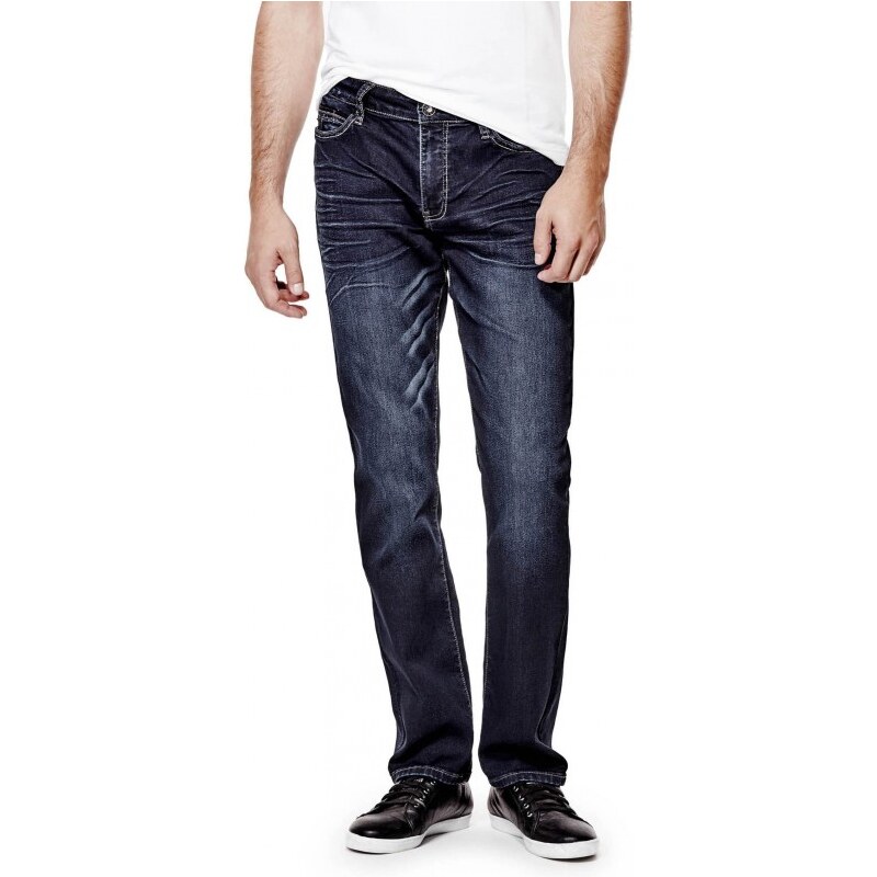 GUESS GUESS Ayden Tech Slim Straight Jeans - dark wash