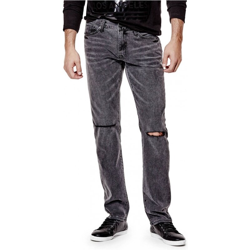 GUESS GUESS Baines Destroyed Slim Jeans - grey wash