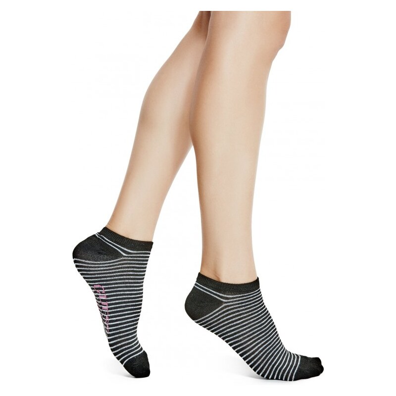 GUESS GUESS Striped Ankle Socks - black multi