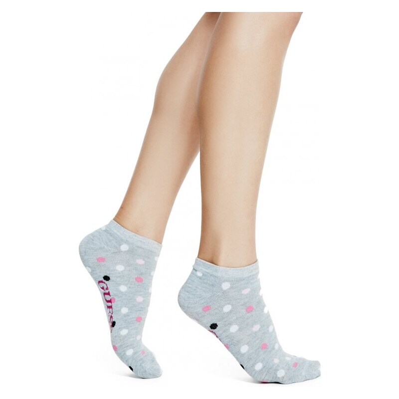 GUESS GUESS Polka Dot Ankle Socks - white multi
