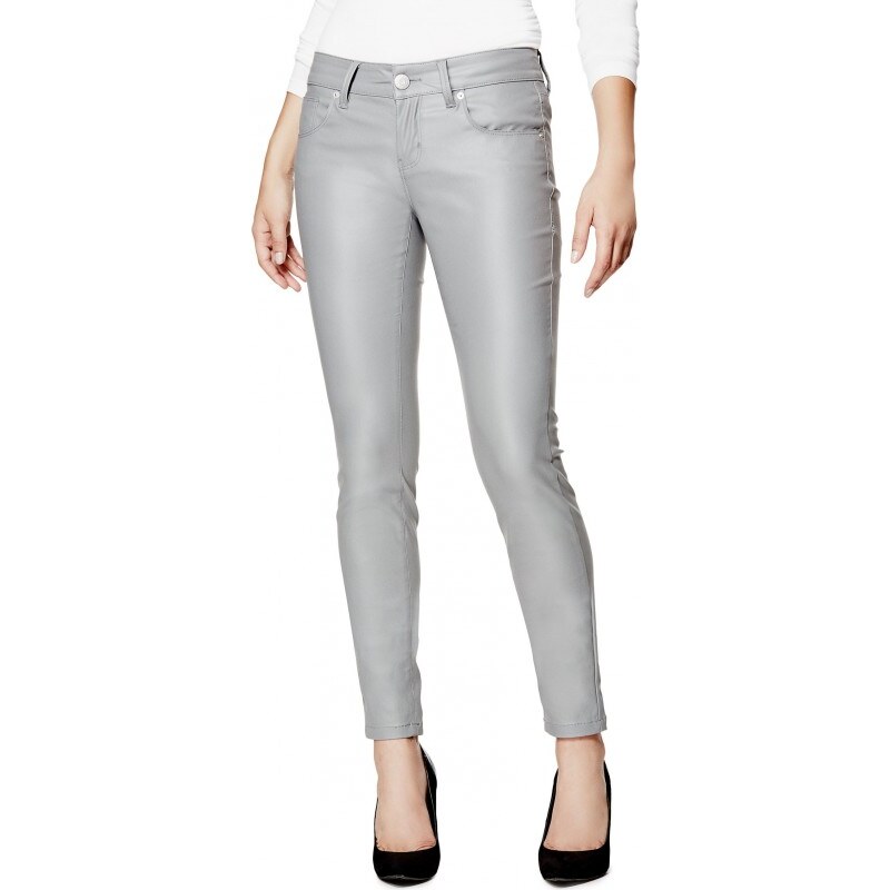 GUESS Dámské džíny Lanori Coated Skinny Jeans - stone grey