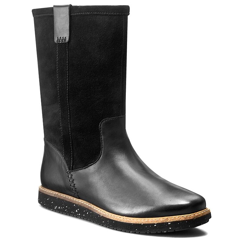 Kozačky CLARKS - Glick Elmfield 261200014 Black Combi