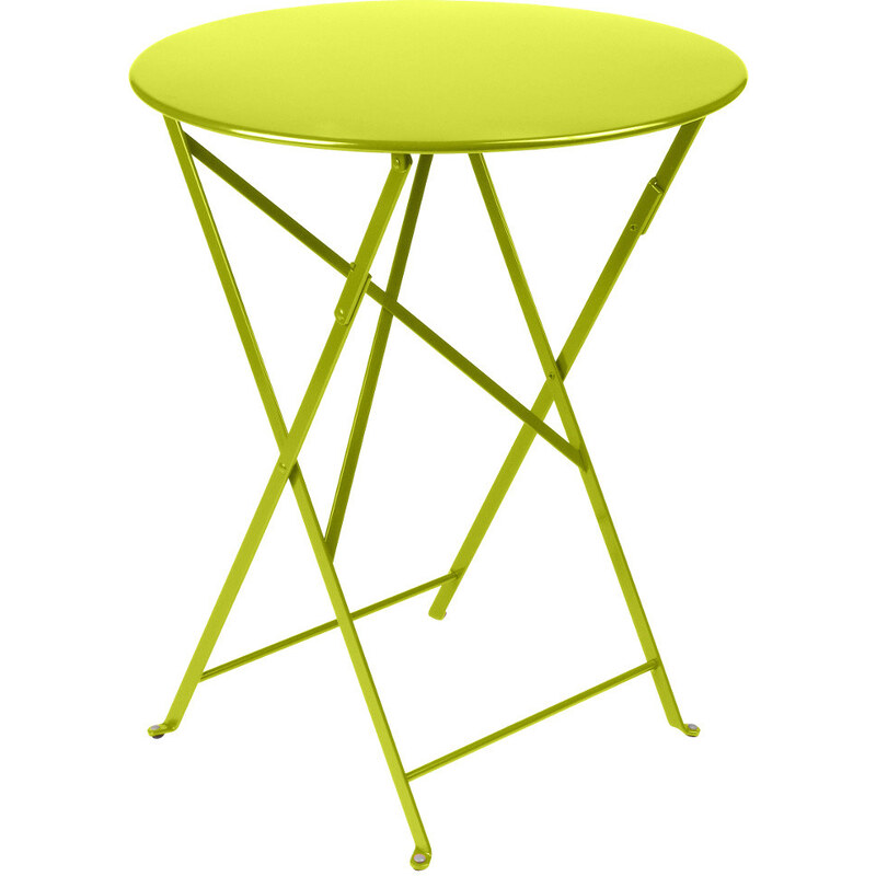Limetkově zelený skládací kovový stůl Fermob Bistro