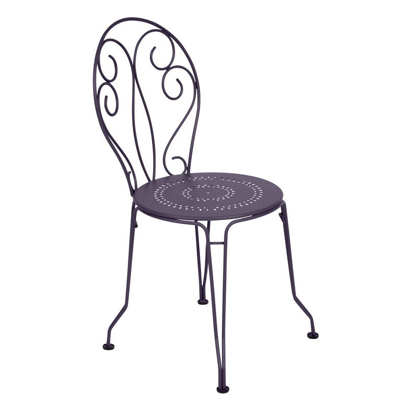 Lila kovová židle Fermob Montmartre