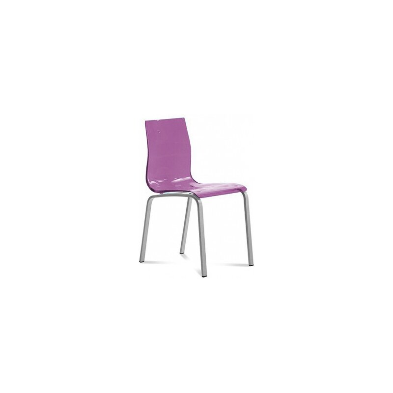DOMITALIA Srl Gel-R - Jídelní židle (hliník, fialová)