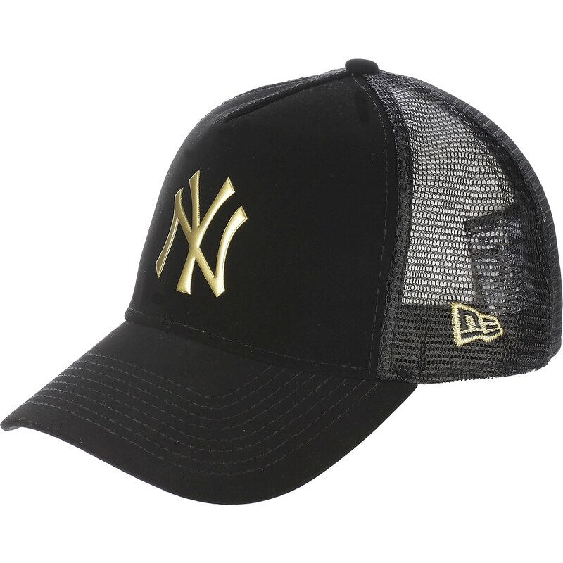 kšiltovka New Era 9FO Nubuck Weld Trucker MLB New York Yankees - Black/Gold