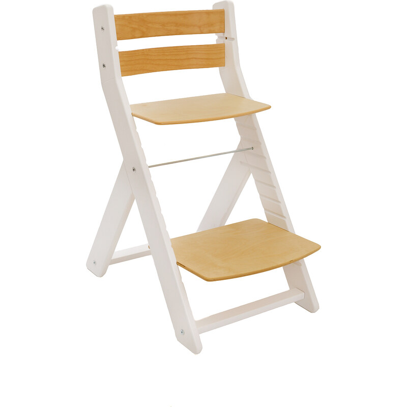 Wood Partner Rostoucí židle Mony - bílá / sedák buk