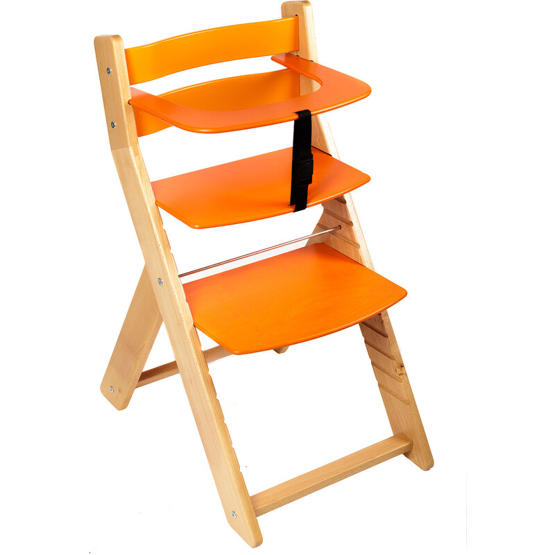 Wood Partner Rostoucí židle Unize přírodní lak / oranžová