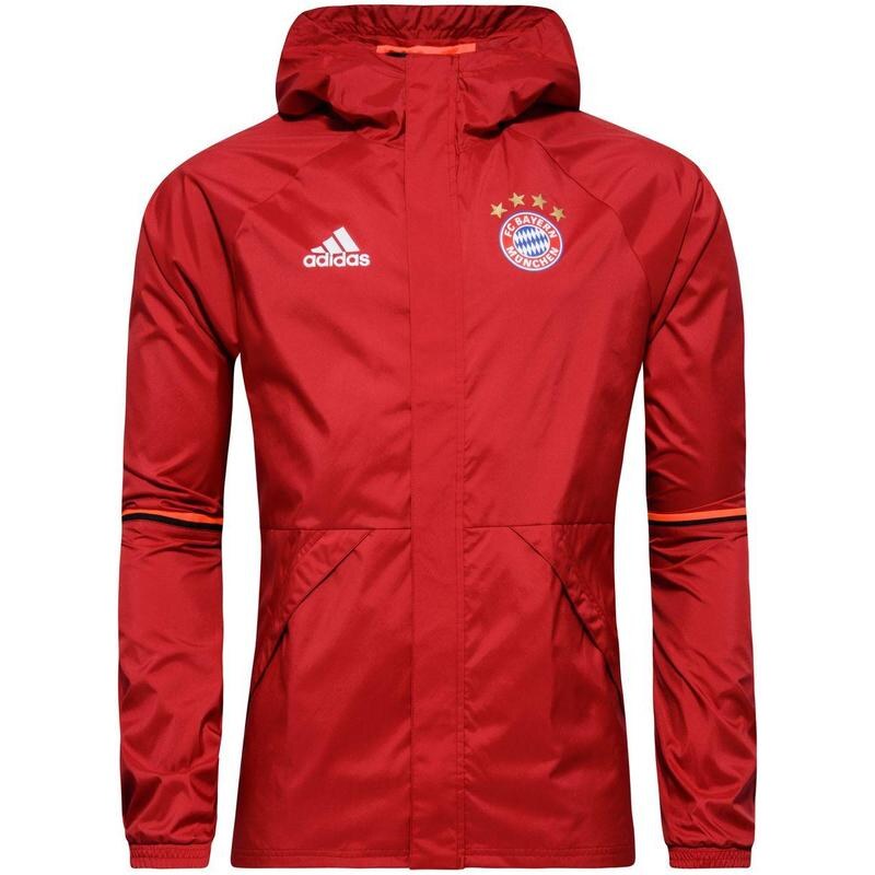 Bunda adidas FC Bayern Mnichov Rain L ČERVENÁ