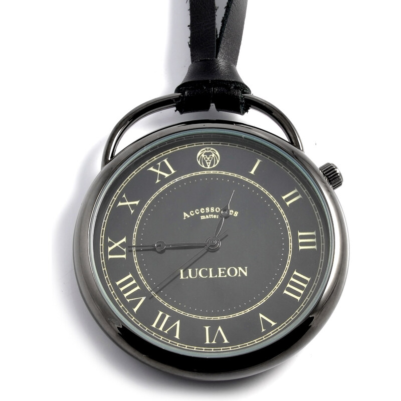 Lucleon Černé retro hodinky AB3-5-3511