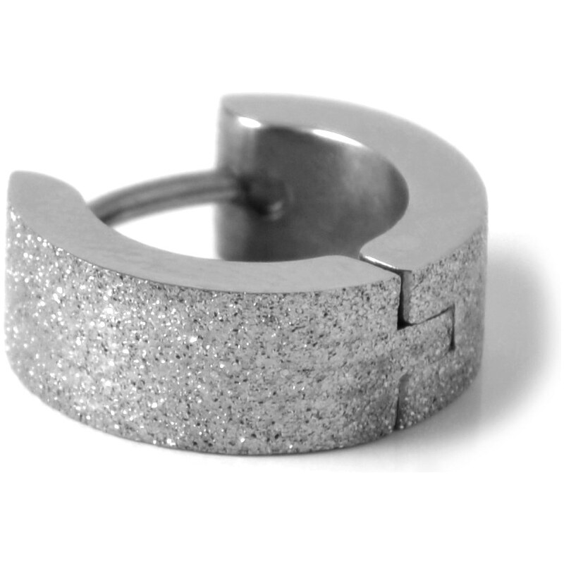 Trendhim Náušnice ocelový kroužek broušený D1-5-1289