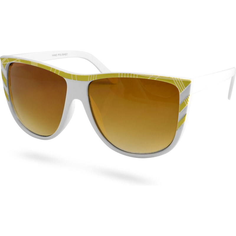 EverShade Bílé dámské sluneční brýle Aviator J3-7-1714