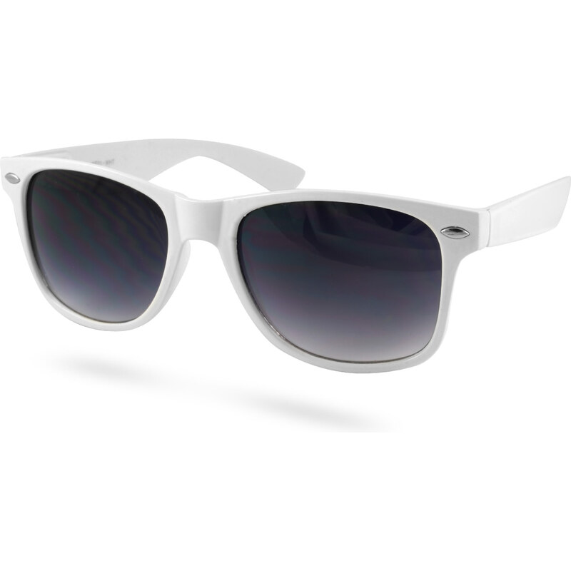 EverShade Bílé Retro sluneční brýle J2-7-1676