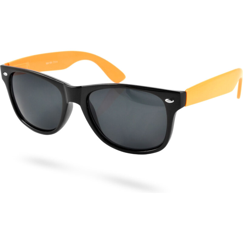 EverShade Černo-oranžové Retro sluneční brýle P9-6-1776