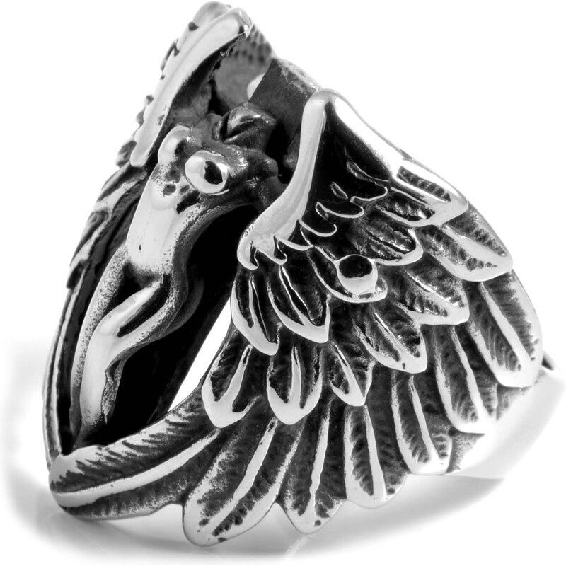 SteelCZ Ocelový prsten Angel & Cross G5-4-2009