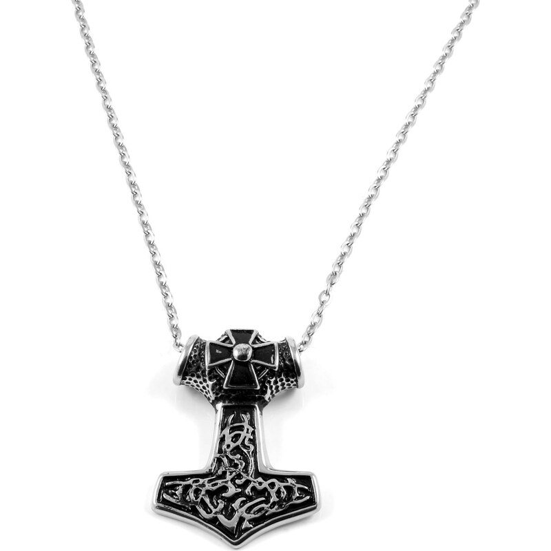 Trendhim Ocelový náhrdelník Thórovo kladivo XL F4-6-2241