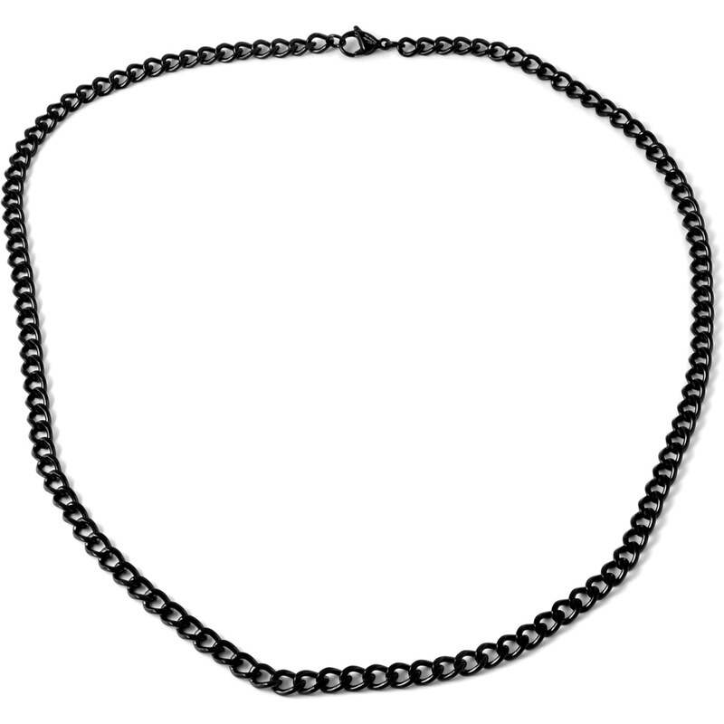 Trendhim Černý ocelový náhrdelník M4-2-2371