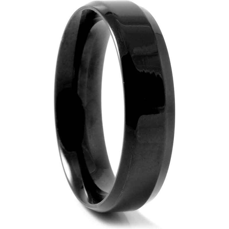 Trendhim Ocelový prsten Black Vertigo H8-3-15386