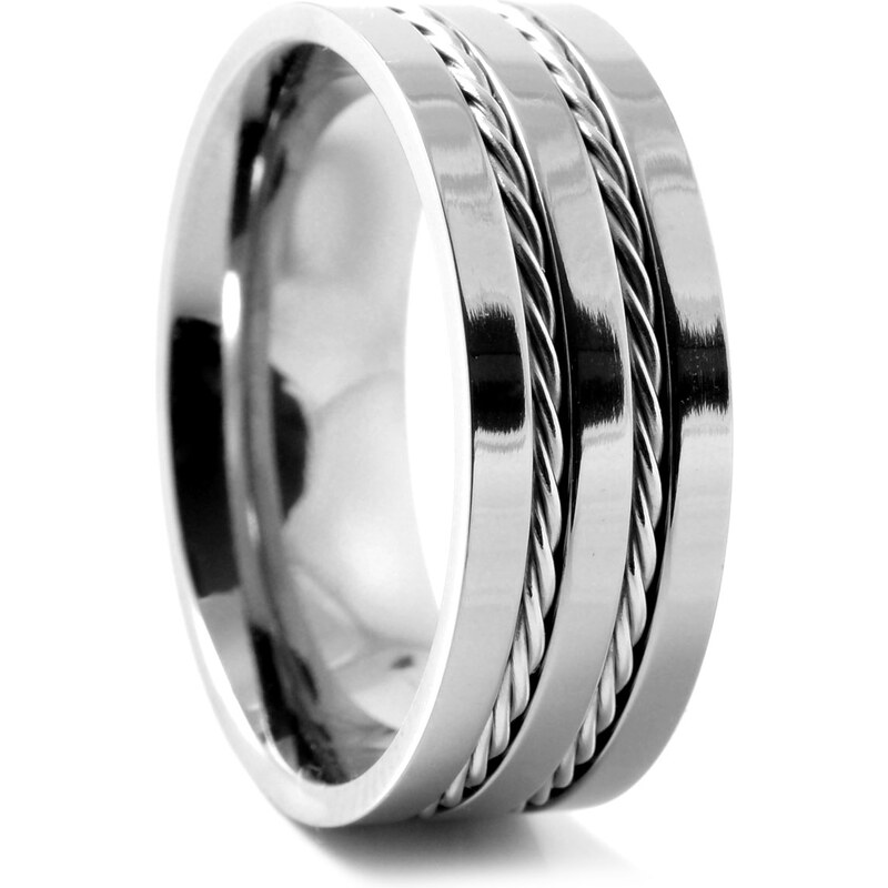 Trendhim Titanový prsten Double Wires A4-7-5087