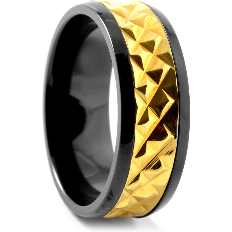 Trendhim Titanový prsten Bold Gold K3-3-2404