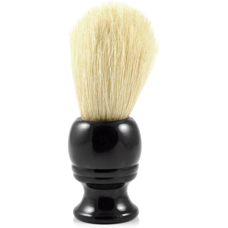 Trendhim Černá dřevěná štětka na holení Boar Hair X8-5-8148