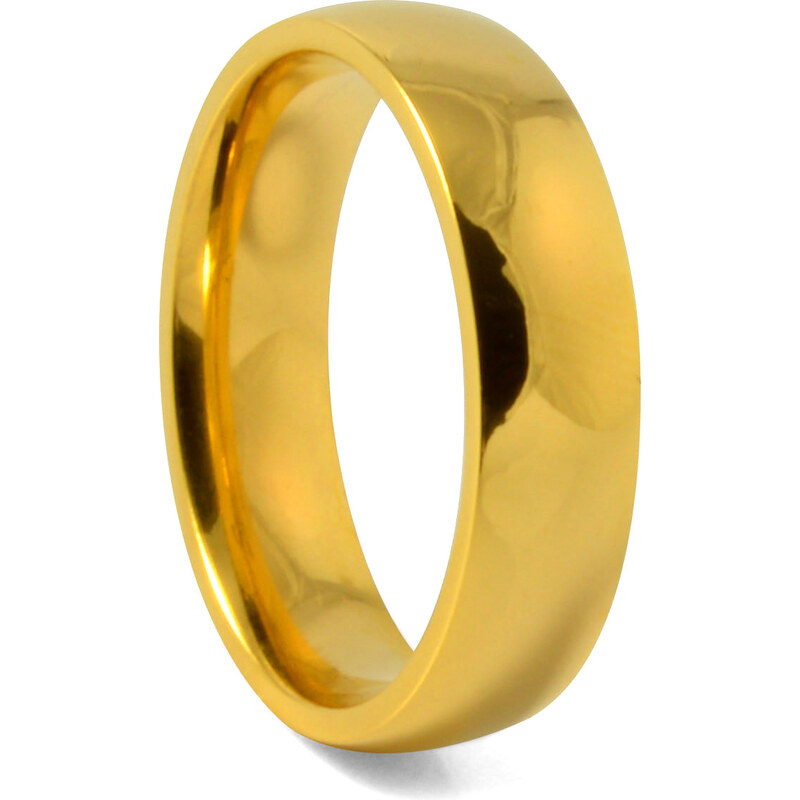 Trendhim 6mm Zlatý titanový prsten E8-8-2483