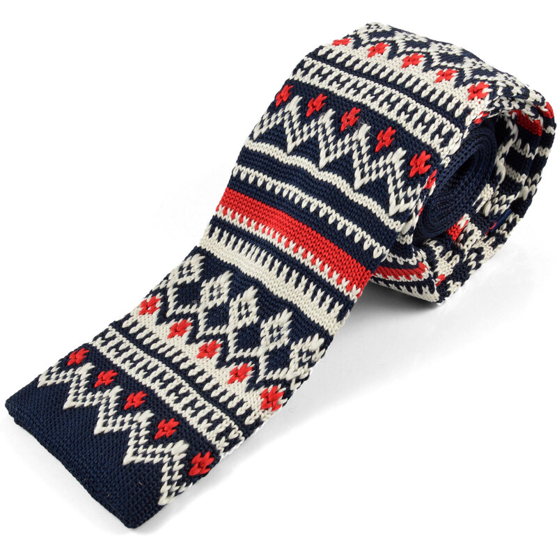 Trendhim Zimní pletená kravata A4-7-2792