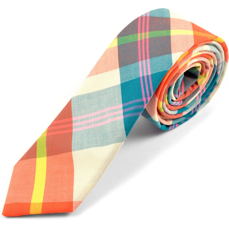 Trendhim Barevná vlněná kravata Multi A3-7-2818