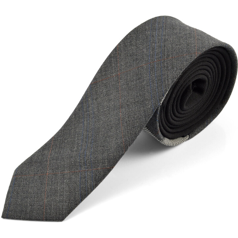 Trendhim Dvoubarevná vlněná kravata Designer A4-2-2782