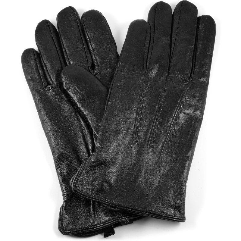 Trendhim Černé kožené rukavice Rala leather_gloves-5