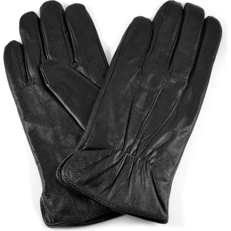 Trendhim Černé kožené rukavice Rata leather_gloves-9