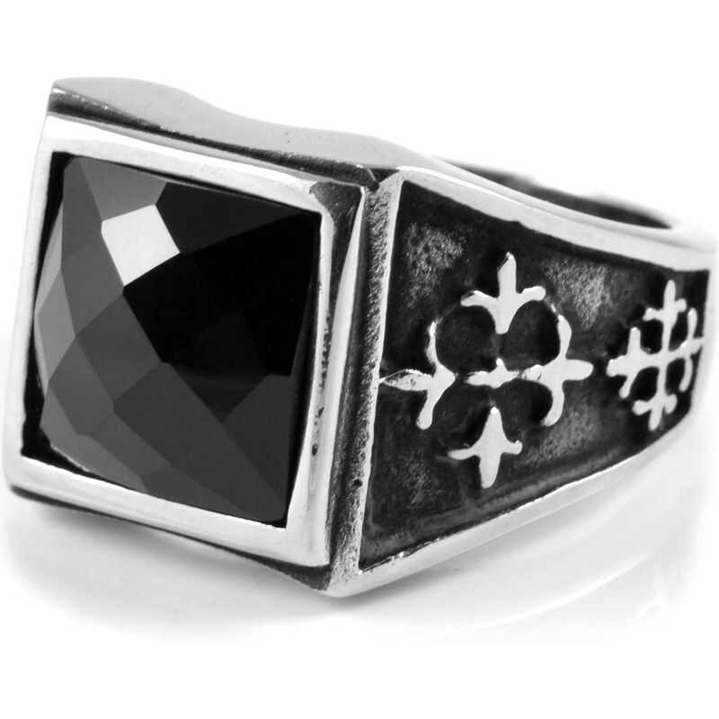SteelCZ Ocelový prsten Medieval Zirconia E4-2-3330