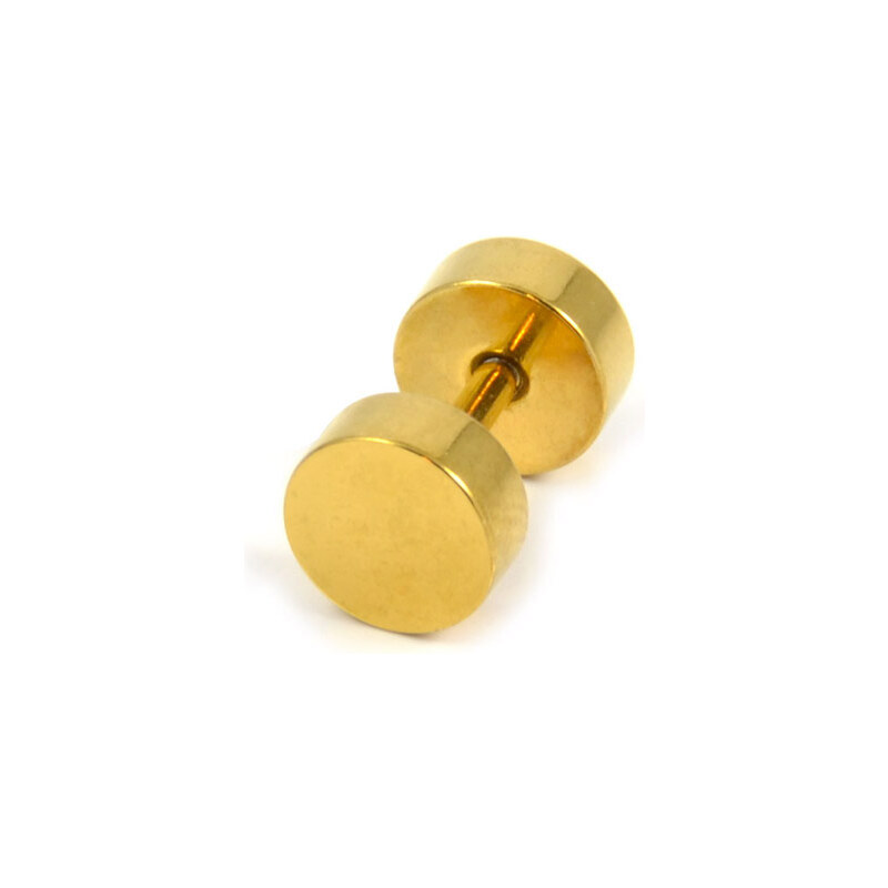 Trendhim Zlatý falešný plug do ucha 4 mm E1-7-1175