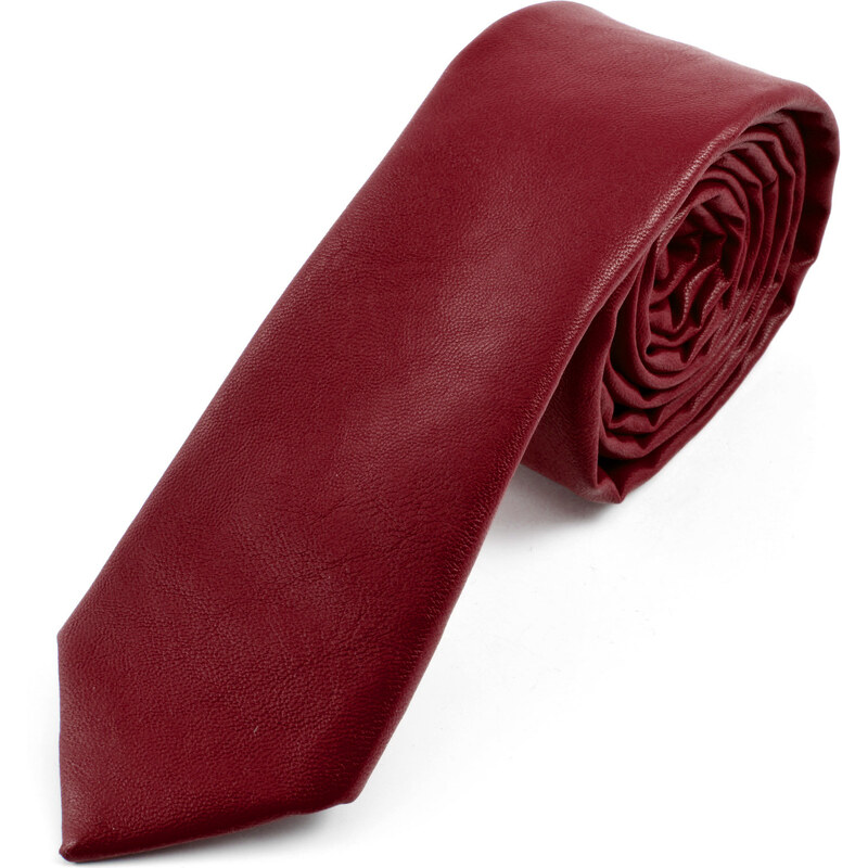 Trendhim Červená kravata z umělé kůže AA3-3-3895