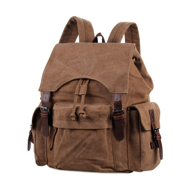 Delton Bags Khaki plátěný batoh Laguna U0-8-5485