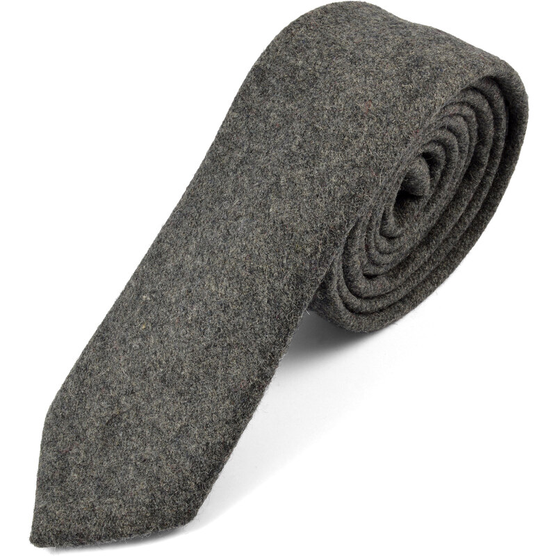 Trendhim Ručně vyrobená světle šedá kravata T1-2-4931