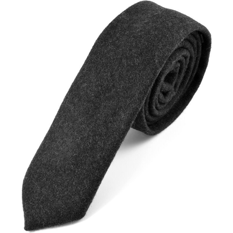 Trendhim Ručně zhotovená tmavě šedá kravata T1-2-6929