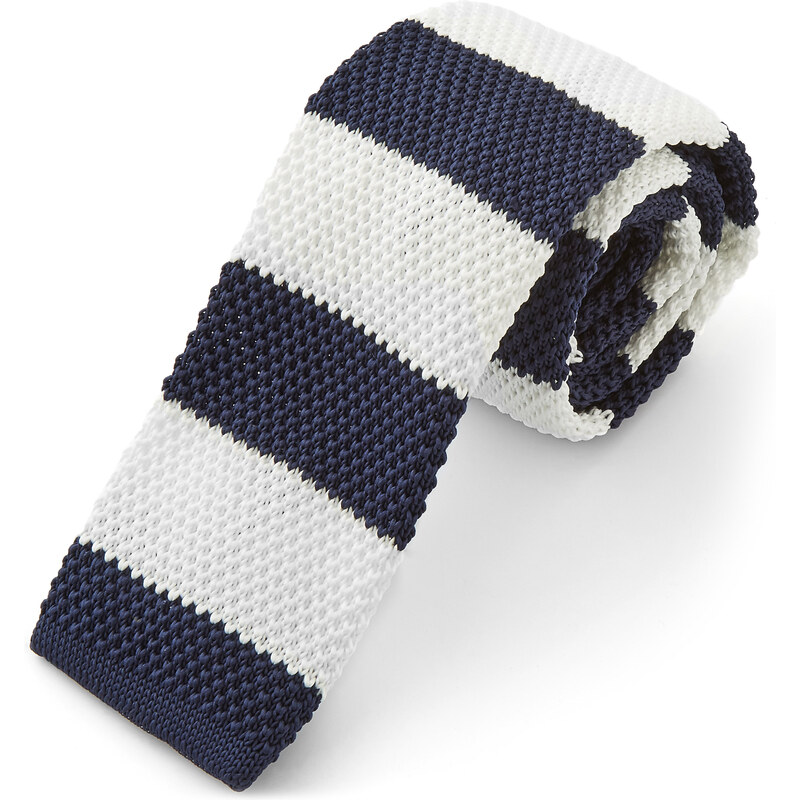 Trendhim Námořnická pletená kravata Navy B2-4-9833