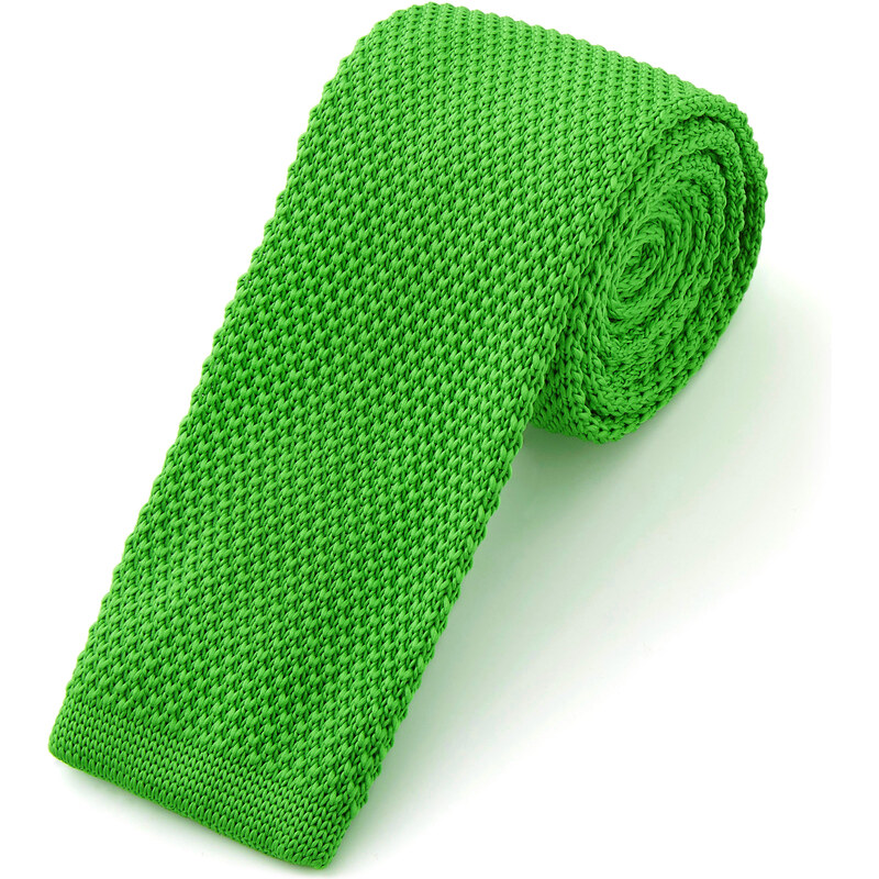Trendhim Zelená pletená kravata AA11-4-9837