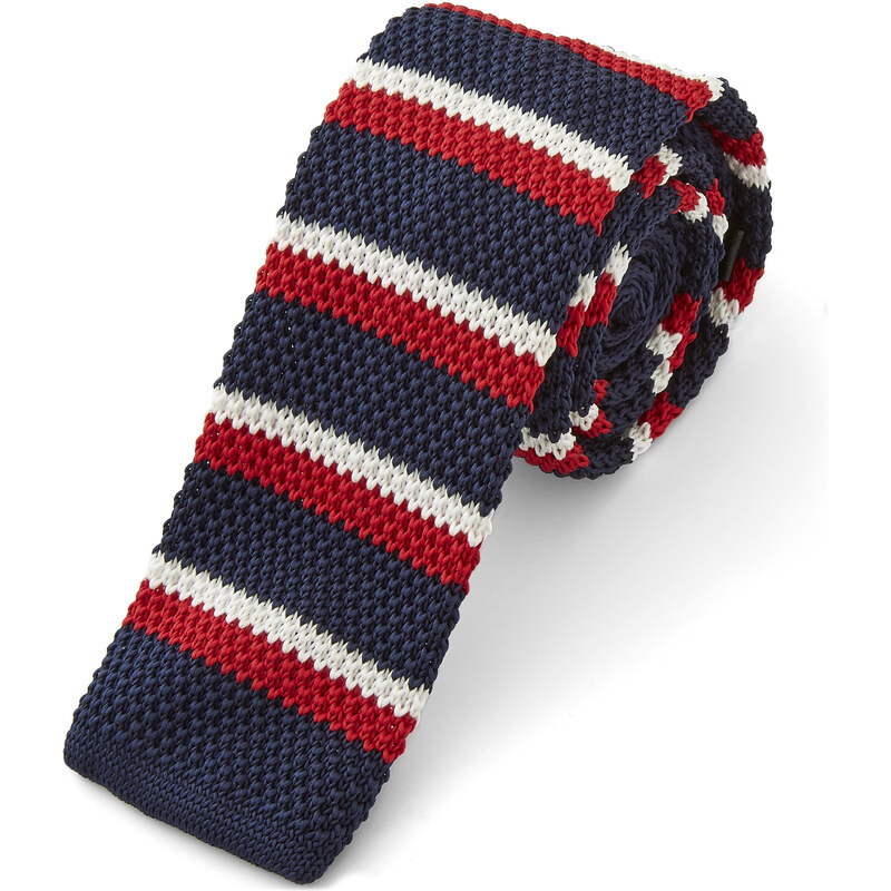 Trendhim Modro-červená pletená kravata Y11-4-13002