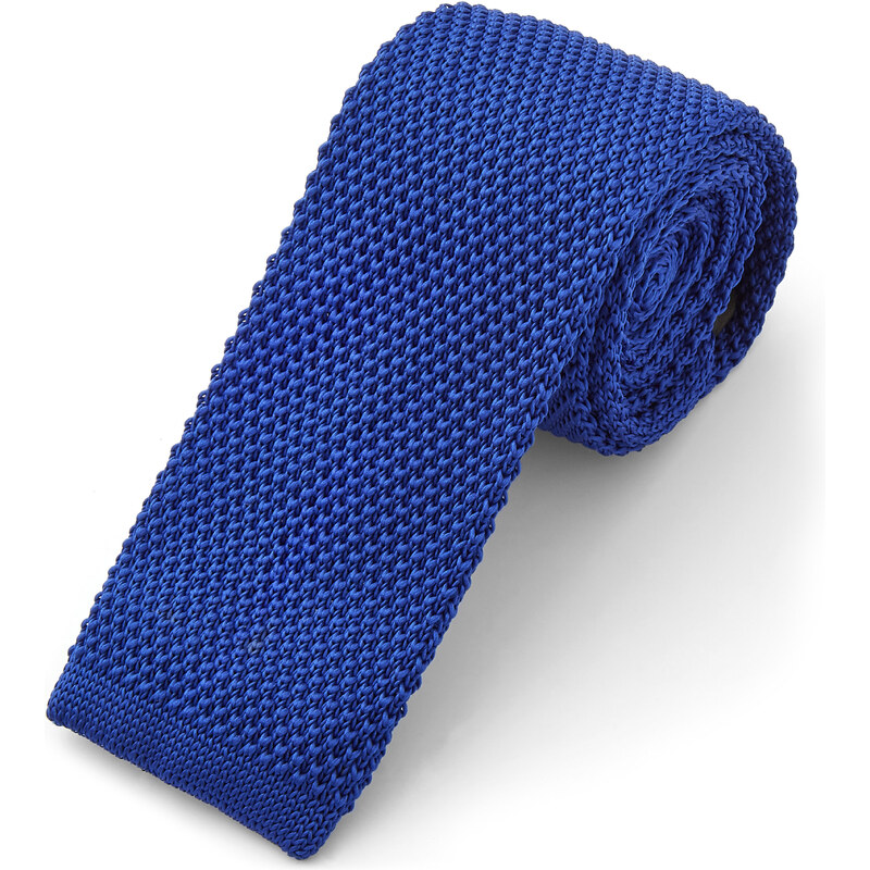 Trendhim Modrá kravata Royal Blue R7-5-9799