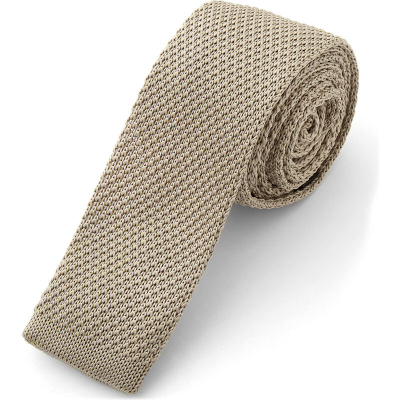 Trendhim Pletená kravata Mocha Ai14-4-9851