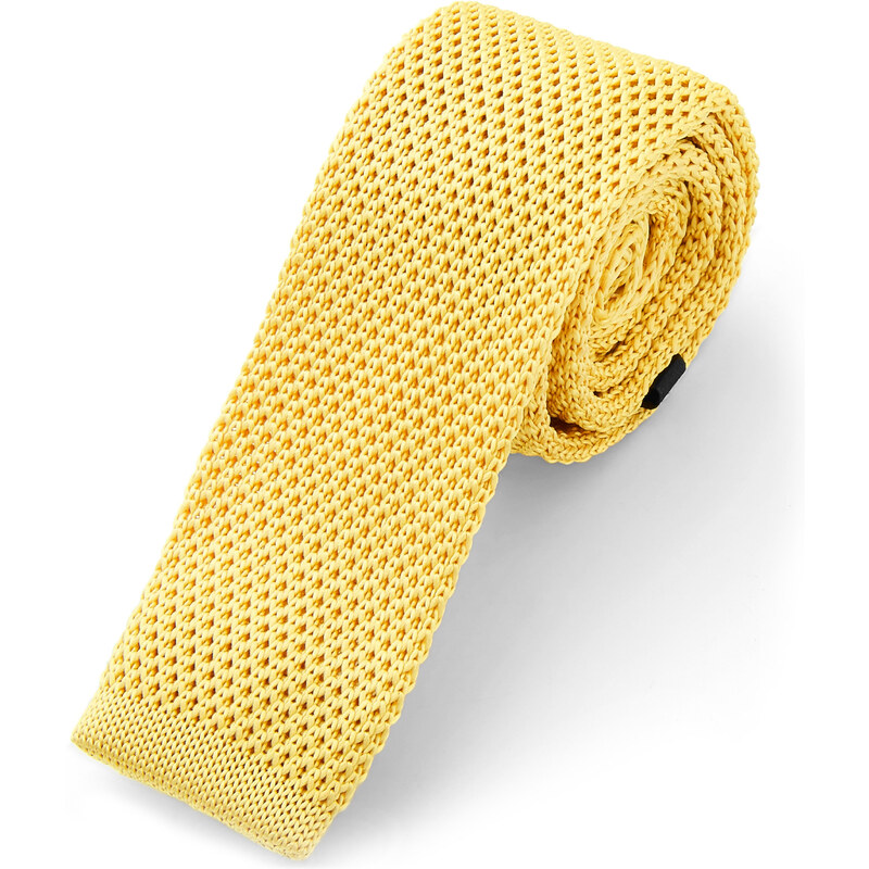 Trendhim Pletená kravata Creme P10-3-10090