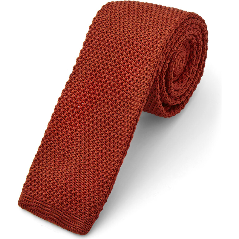 Trendhim Tmavě červená pletená kravata H0-5-8915
